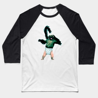 Puppy Monkey Baby Baseball T-Shirt